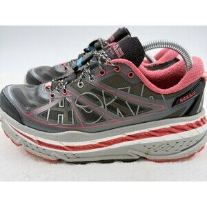 Hoka One One Stinson ATR5 Women’s 9.5 Gray/orange Athletic Running Trail Shoes